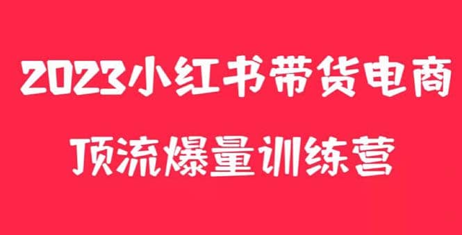 小红书电商爆量训练营，月入3W+！可复制的独家养生花茶系列玩法-资源大全网