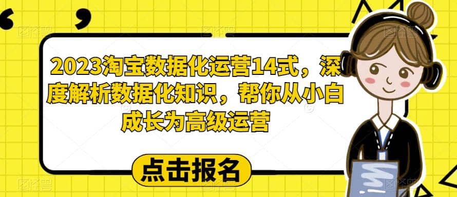 2023淘宝数据化-运营 14式，深度解析数据化知识，帮你从小白成长为高级运营-资源大全网