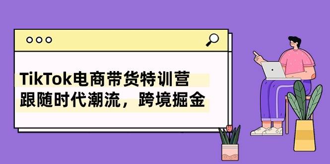 TikTok电商带货特训营，跟随时代潮流，跨境掘金（8节课）-资源大全网