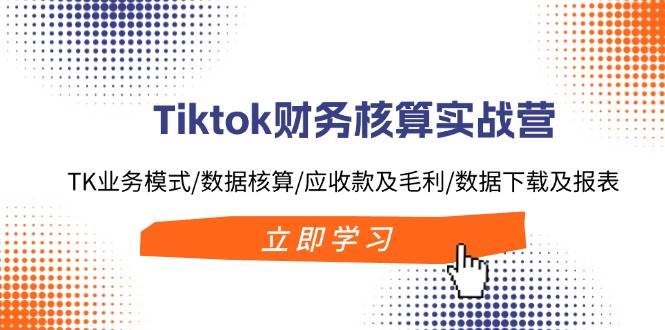 Tiktok财务核算实战营：TK业务模式/数据核算/应收款及毛利/数据下载及报表-资源大全网