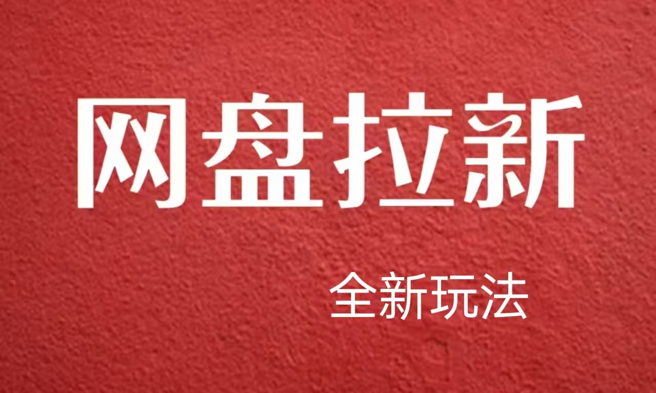 【新思路】网盘拉新直接爆单，日入四位数玩法，新手可快速上手-资源大全网